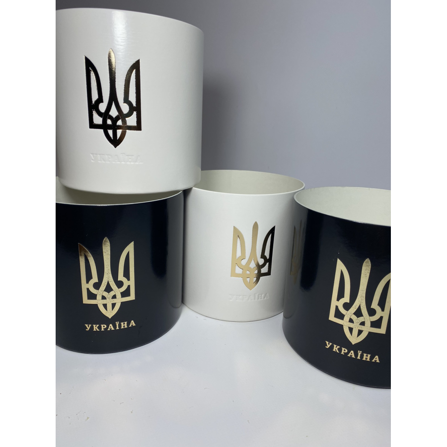 Картоні коробочки16\15см з гербом